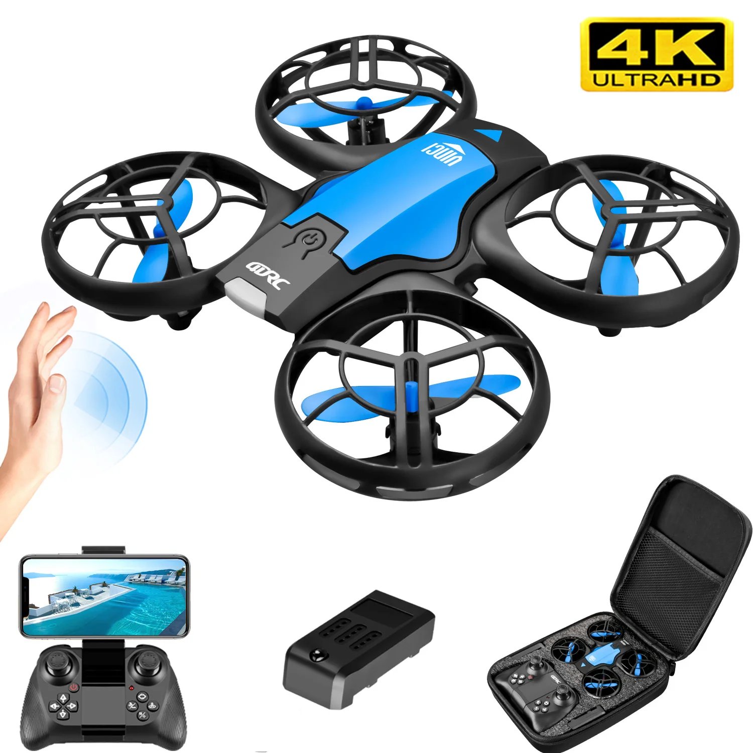 Drone Kit Professional - V8 Nowy Mini Dron 4K Profesjonalny